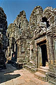 Angkor Thom - Bayon temple, central terrace, vestibule of the main tower 